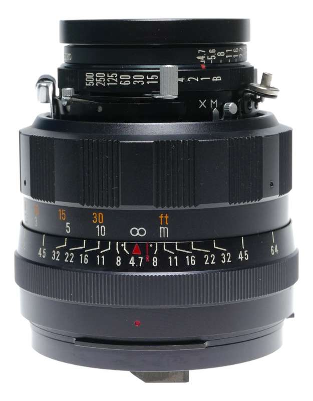 Mamiya-Sekor P 1:4.7 f=127mm Universal Press Prime f/4.7 black 127mm lens