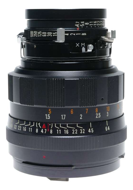 Mamiya-Sekor P 1:4.7 f=127mm Universal Press Prime f/4.7 black 127mm lens