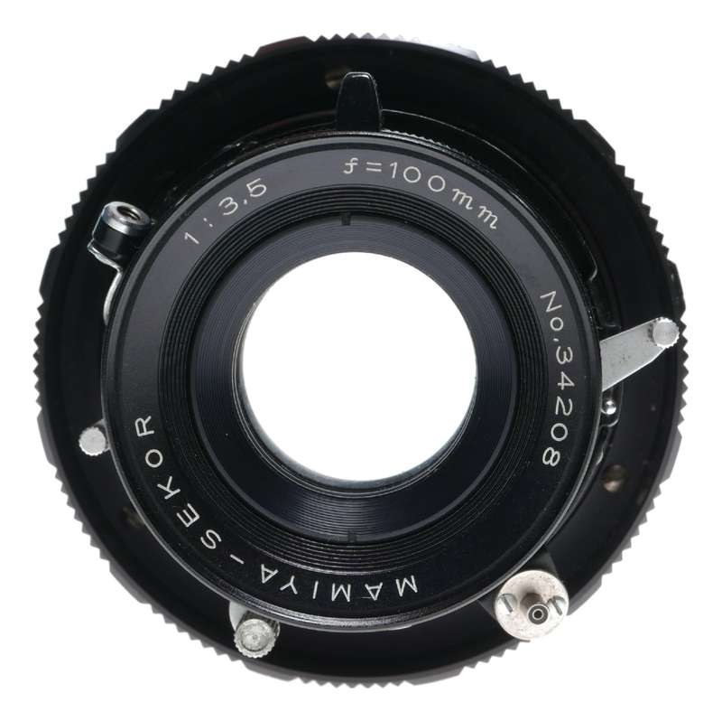 Mamiya-Sekor 1:3.5 f=100mm Universal Press Prime f/3.5 black 100mm lens