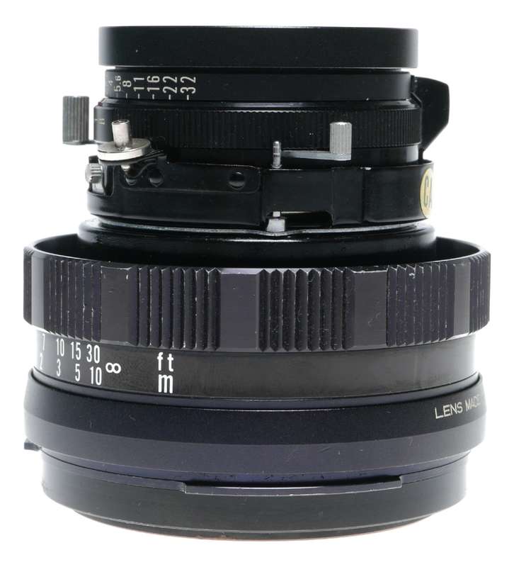 Mamiya-Sekor 1:3.5 f=100mm Universal Press Prime f/3.5 black 100mm lens