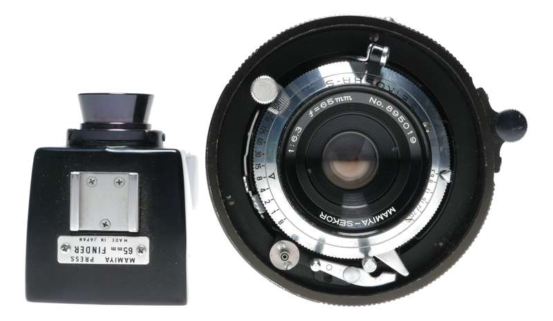 Universal Press Mamiya-Sekor 1:6.3 f=65mm Wide angle with finder rare 6.3/65mm