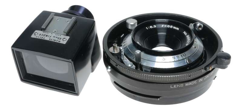 Universal Press Mamiya-Sekor 1:6.3 f=65mm Wide angle with finder rare 6.3/65mm