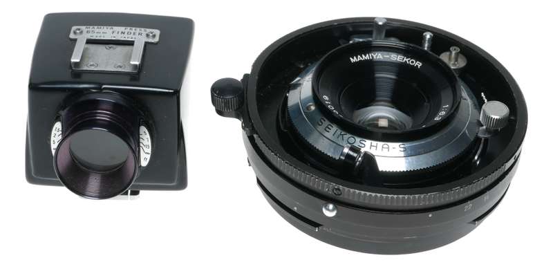 Universal Press Mamiya-Sekor 1:6.3 f=65mm Wide angle with finder rare 6.3/65mm