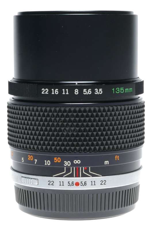 Olympus Auto-T 1:3.5 f=135mm Zuiko OM-System Vintage 35mm film lens