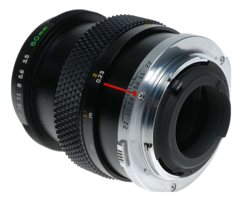 50mm 1:3.5 Auto Macro vintage 35mm film lens Olympus OM-System Zuiko