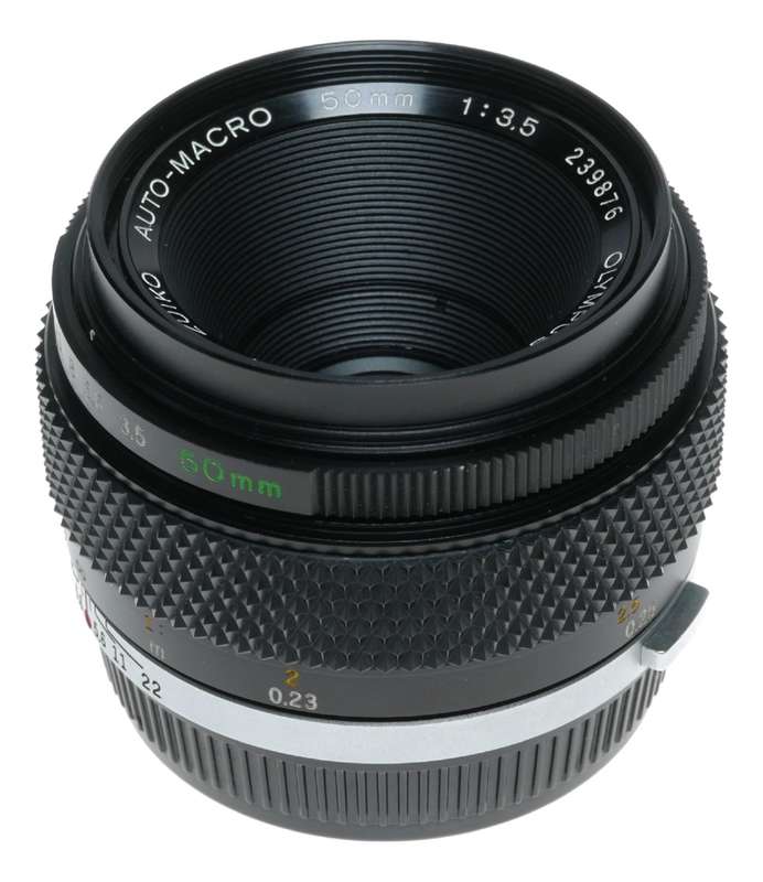 50mm 1:3.5 Auto Macro vintage 35mm film lens Olympus OM-System Zuiko