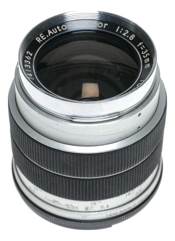 Topcon RE auto-Topcor 1:2.8 f=35mm Kogaku SLR vintage f=35mm wide lens