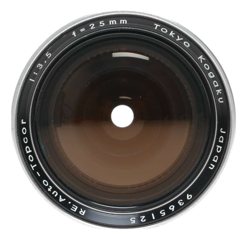 RE Auto-Topcor 1:3.5 f=25mm Kogaku 3.5/2.5cm wide angle rare lens