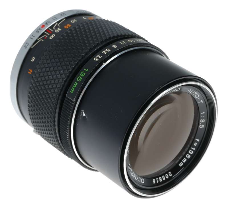 Olympus OM-Zuiko Auto-T 1:3.5 f=135mm lens 3.5/135 f/3.5 SLR vintage