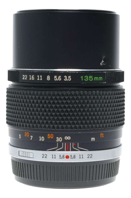 Olympus OM-Zuiko Auto-T 1:3.5 f=135mm lens 3.5/135 f/3.5 SLR vintage