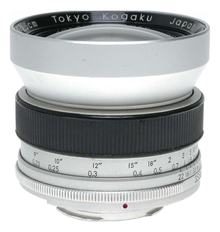 Tokyo Auto-Topcor 1:3.5 f=25mm Kogaku 3.5/2.5cm wide angle lens