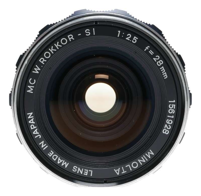 MC W.Rokkor-SI 1:2.5 f=28mm Minolta Vintage SLR wide angle lens