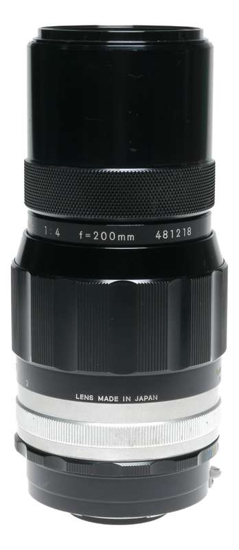 Nikkor-Q Auto 1:4 f=200mm vintage Nikon film lens 4/200