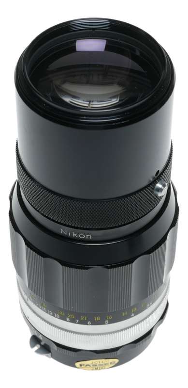 Nikkor-Q Auto 1:4 f=200mm vintage Nikon film lens 4/200