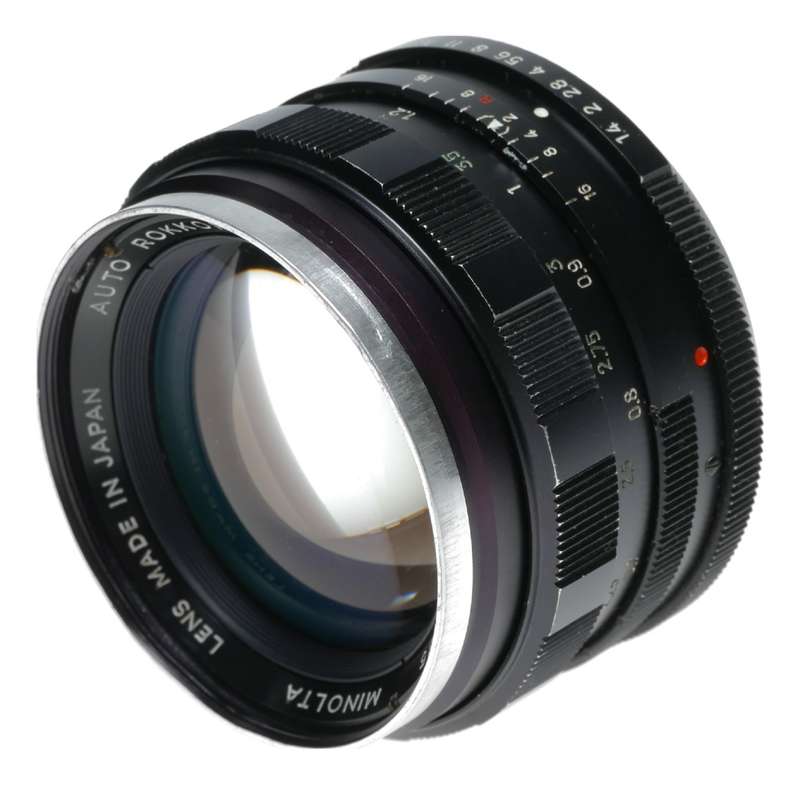 Auto Rokkor-PF 1:1.4 f=58mm Minolta vintage SLR camera lens 1.4/58 portrait