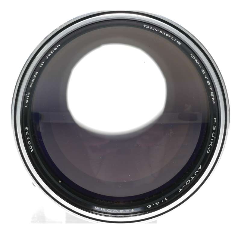 F=300mm f/4.5 Olympus Zuiko 4.5/300 Prime SLR vintage optics