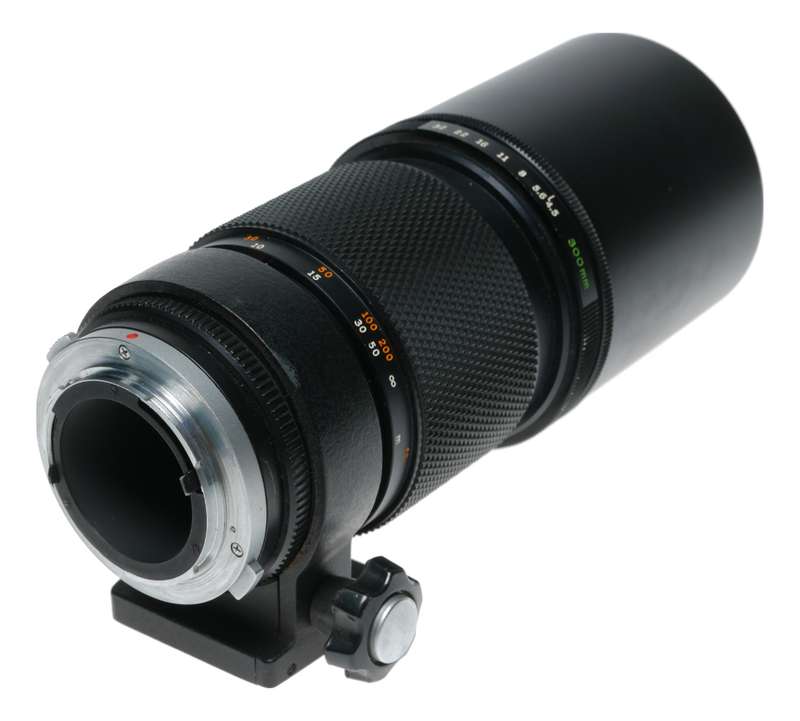 F=300mm f/4.5 Olympus Zuiko 4.5/300 Prime SLR vintage optics
