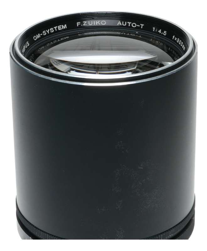 F=300mm f/4.5 Olympus Zuiko 4.5/300 Prime SLR vintage optics