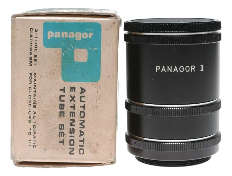 Panagor II Automatic extension tube set for close ups 1:1 vintage SLR
