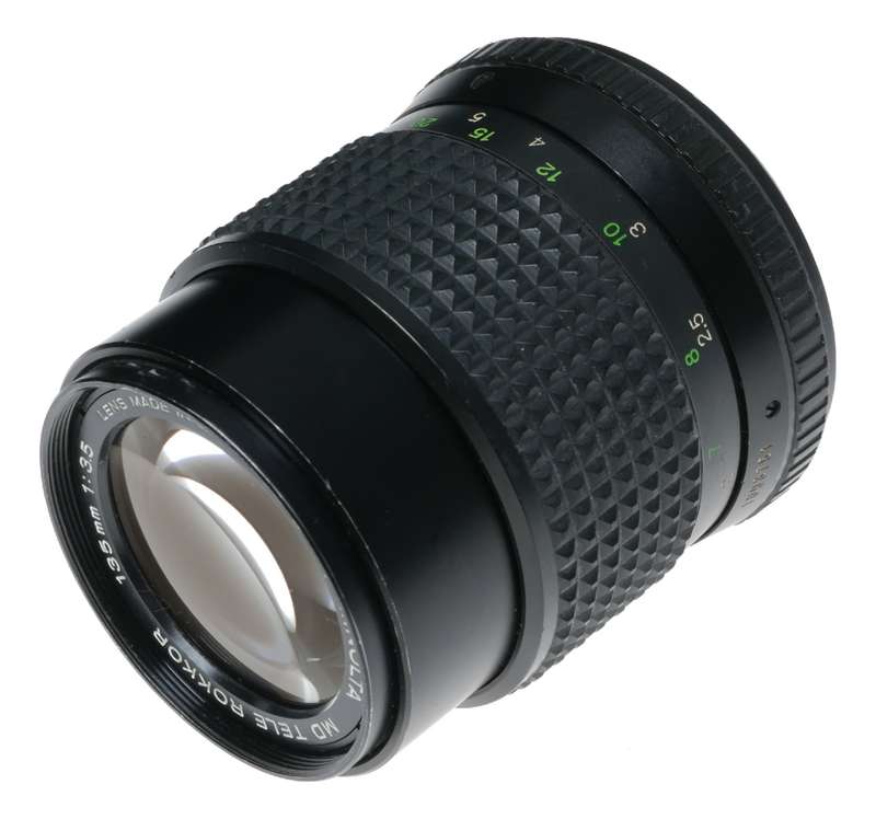 Minolta MD Tele Rokkor 135mm 1:3.5 vintage lens