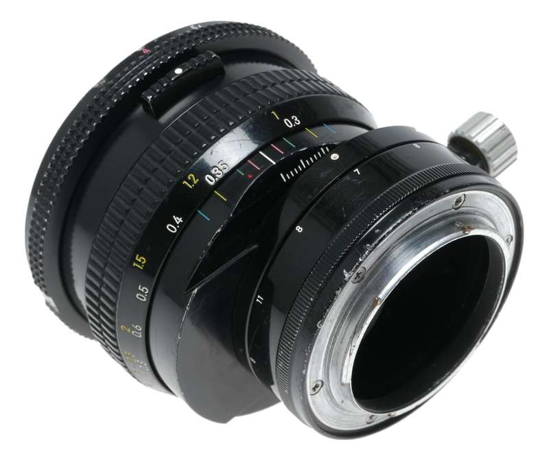 PC-Nikkor 28mm 1:4 Nikon Shift vintage 35mm film lens Architecture