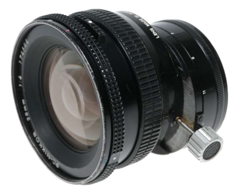 PC-Nikkor 28mm 1:4 Nikon Shift vintage 35mm film lens Architecture