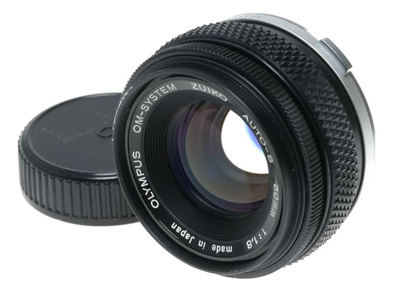 OM-System Zuiko Auto-S 50mm 1:1.8 Olympus vintage SLR lens
