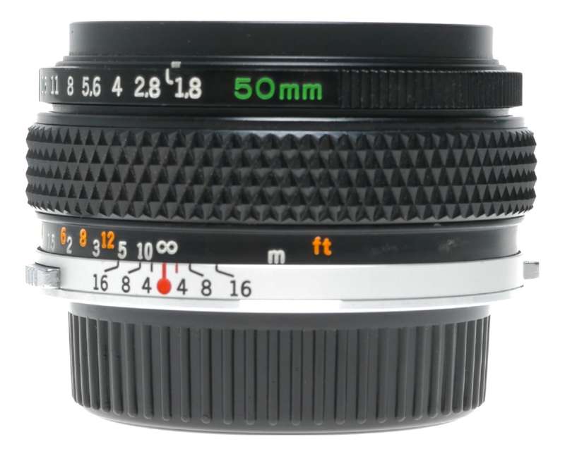 OM-System Zuiko Auto-S 50mm 1:1.8 Olympus vintage SLR lens