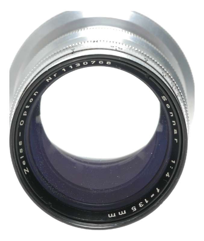 Contax Sonnar 1:4 f=135mm RF Vintage camera lens 4/135 chrome Zeiss