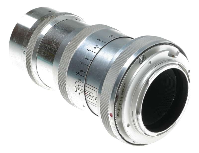 Contax Sonnar 1:4 f=135mm RF Vintage camera lens 4/135 chrome Zeiss
