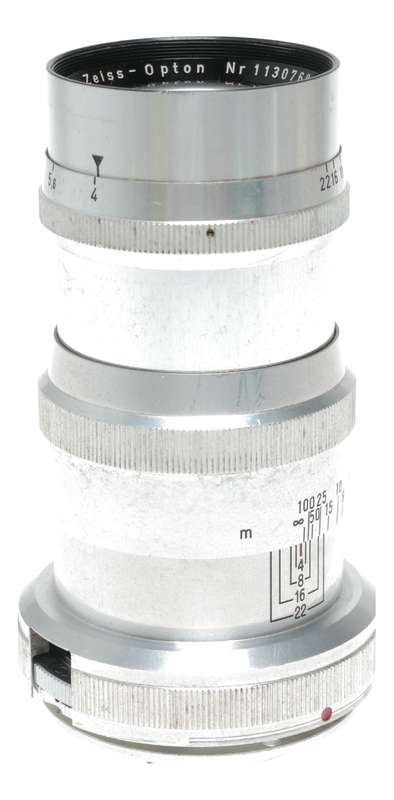 Contax Sonnar 1:4 f=135mm RF Vintage camera lens 4/135 chrome Zeiss