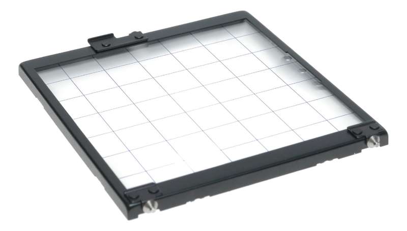 Mamiya medium format camera focusing screen grid square type