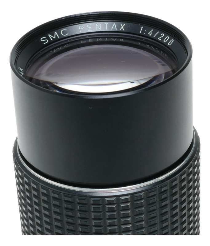 SMC Pentax-M 1:4 200mm coated SLR film camera lens f/4 lens set 4/200