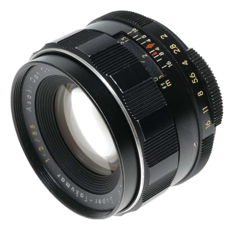Super-Takumar 1:2/55 Asahi 35mm vintage film camera lens SLR 55mm f/2