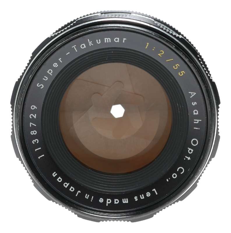 Super-Takumar 1:2/55 Asahi 35mm vintage film camera lens SLR 55mm f/2