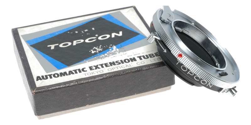 Topcon automatic extension tube bayonet SLR adapter vintage boxed