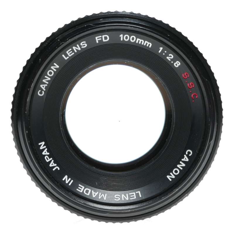 Canon lens FD 100mm 1:2.8 S.S.C camera lens f/2.8 rare vintage glass