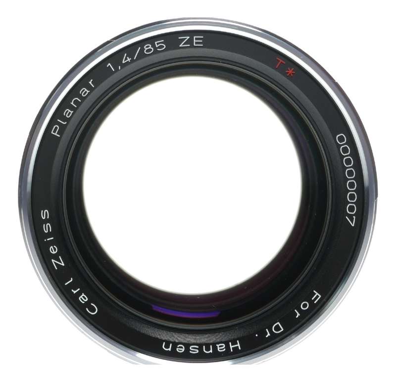 Planar 1.4/85 ZE T* f=50mm Carl Zeiss f/1.4 lens rare edition limited