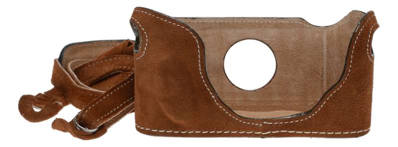 Leica M6 rangefinder type leather camera case with strap