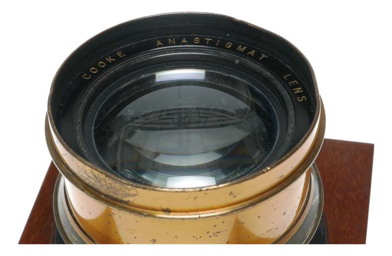 Cooke 13 inch Series Ivf/5.6 Anastigmat vintage brass lens wood lens board
