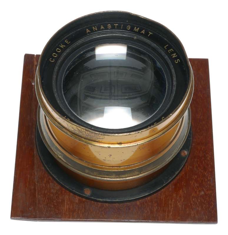 Cooke 13 inch Series Ivf/5.6 Anastigmat vintage brass lens wood lens board