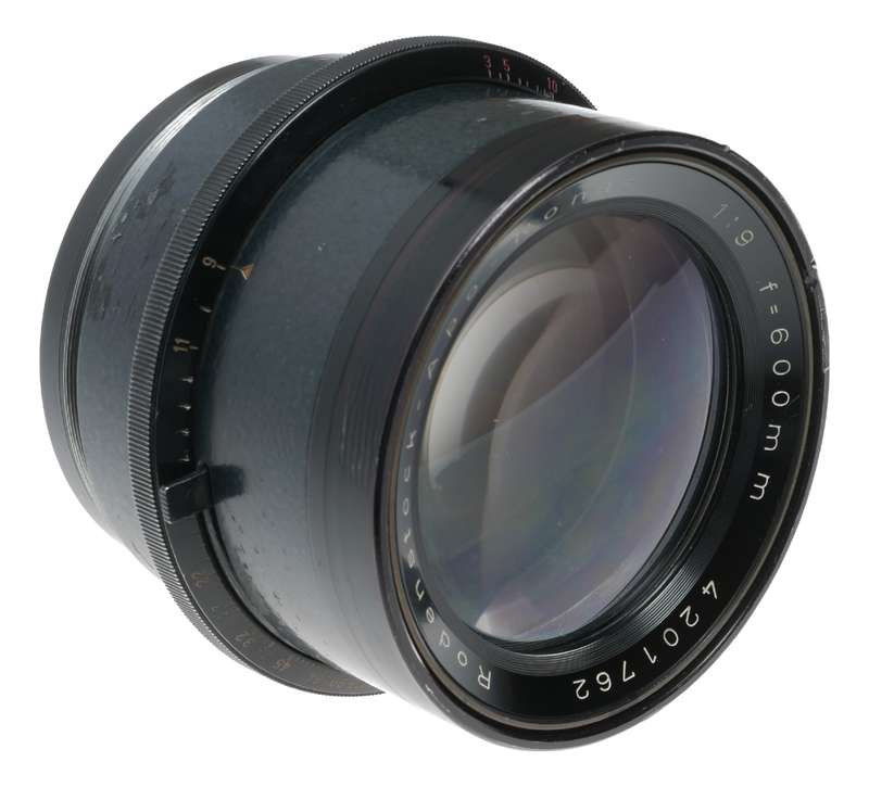 Rodenstock-Apo-Ronar 1:9 f=600 vintage lens large heavy glass 9/600mm