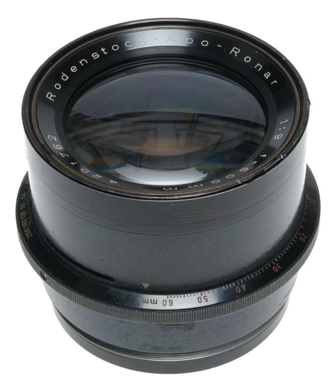 Rodenstock-Apo-Ronar 1:9 f=600 vintage lens large heavy glass 9/600mm