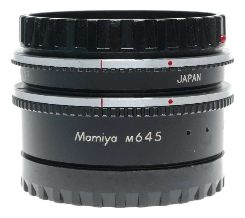 Mamiya M645 Auto-Ext ring No. 2 and No.1 medium format camera
