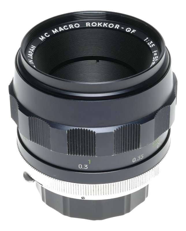 Minolta MC Macro Rokkor-QF 1:3.5 f=50mm SLR vintage film camera lens