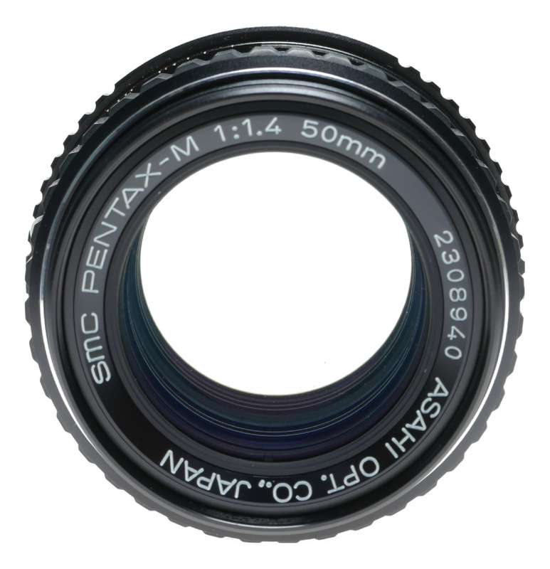 SMC Pentax-M 1:1.4 50mm coated SLR antique film camera f/1.4 lens set
