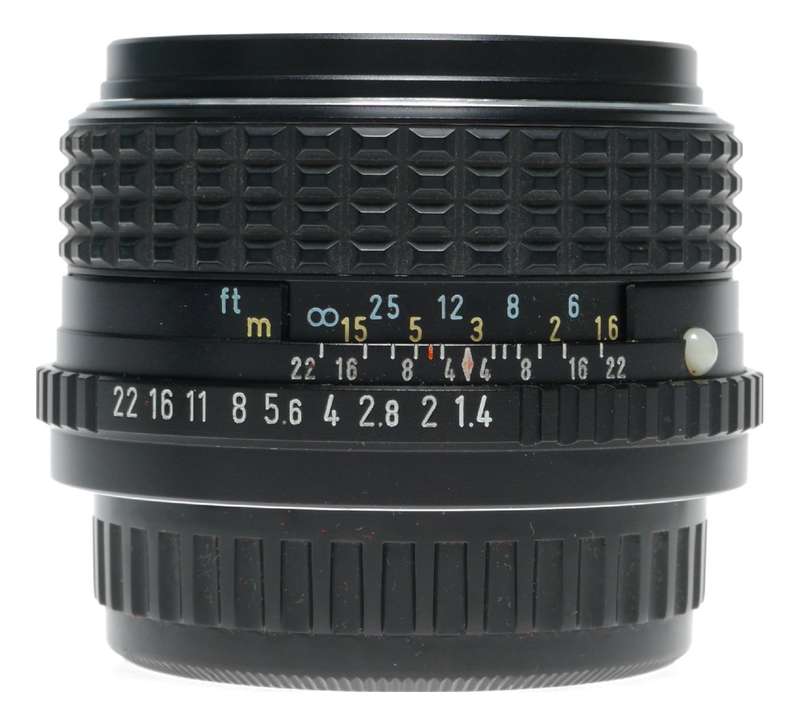SMC Pentax-M 1:1.4 50mm coated SLR antique film camera f/1.4 lens set