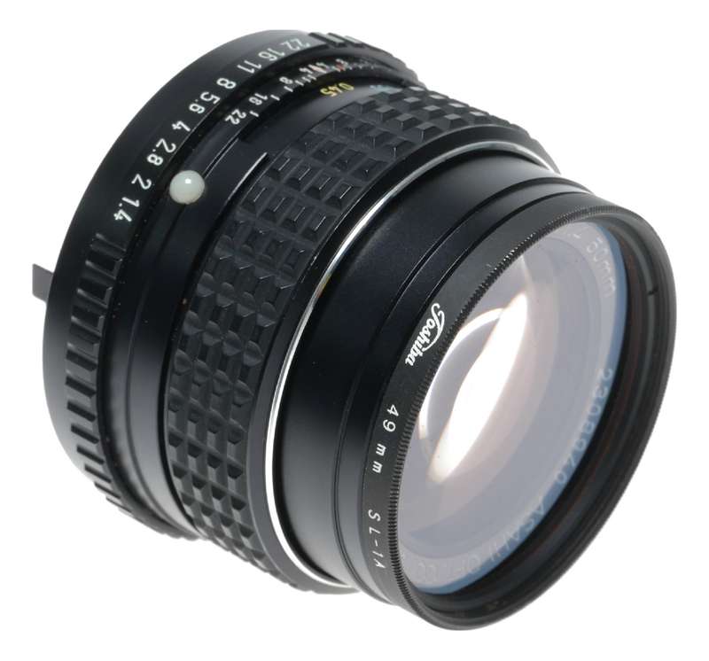 SMC Pentax-M 1:1.4 50mm coated SLR antique film camera f/1.4 lens set