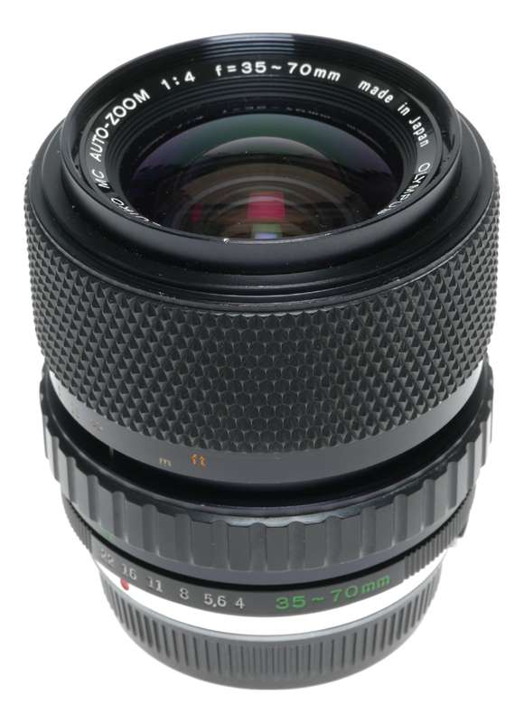 Olympus OM-System S Zuiko MC Auto-Zoom 1:4 f=35-70mm vintage camera lens