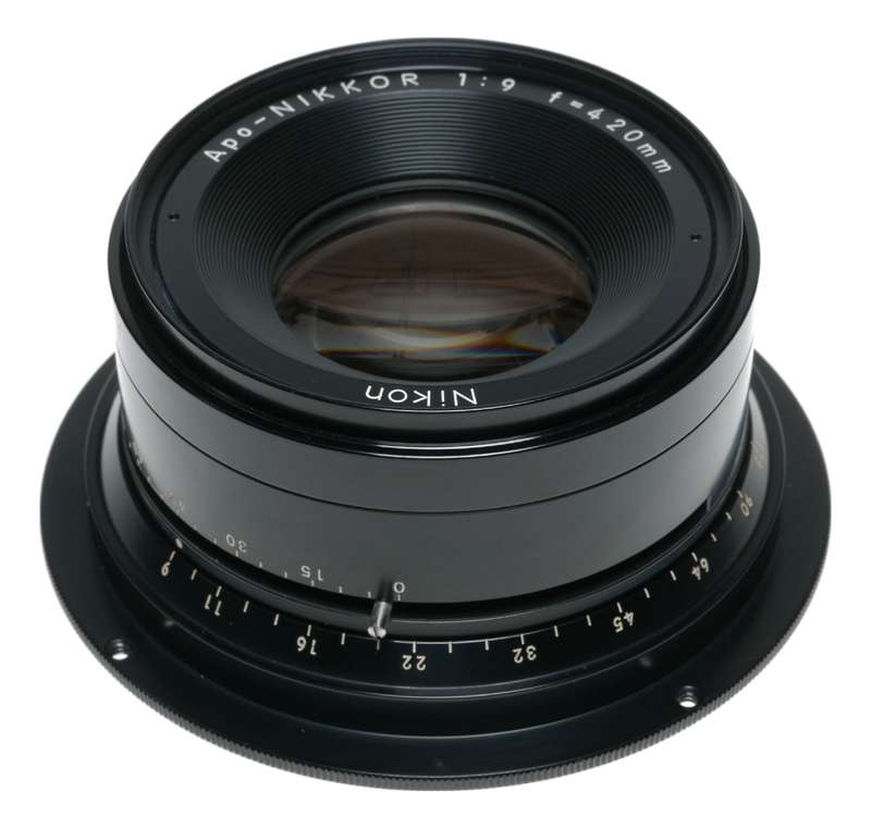 Apo-Nikkor 1:9 f=420mm NIKON 9/420 mm f/9 Large Format vintage lens